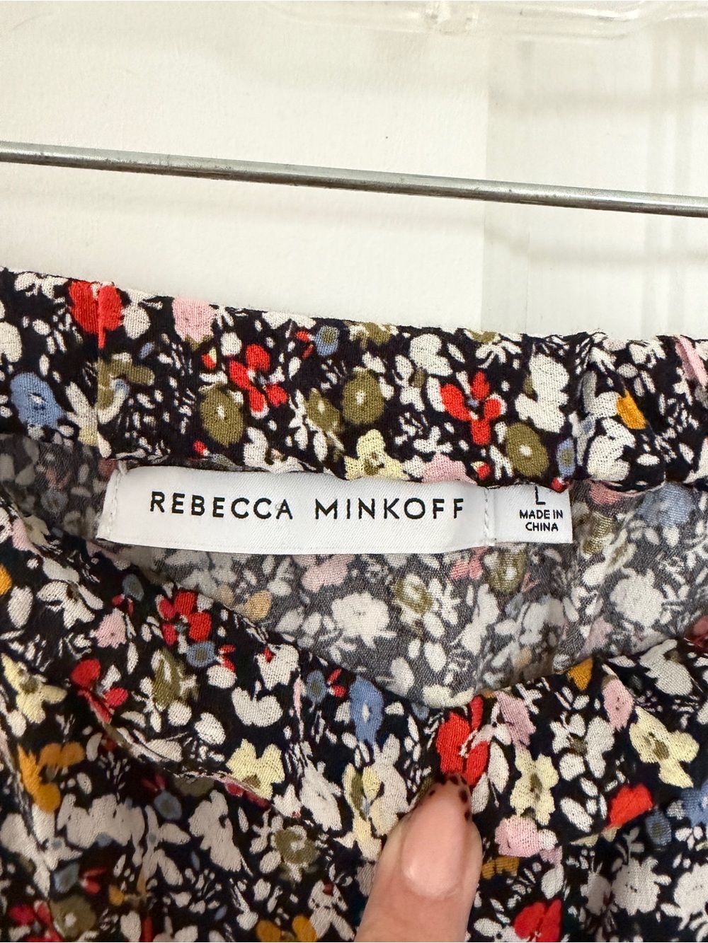Rebecca Minkoff Black Floral Tiered Maxi Skirt - Picture 2 of 5